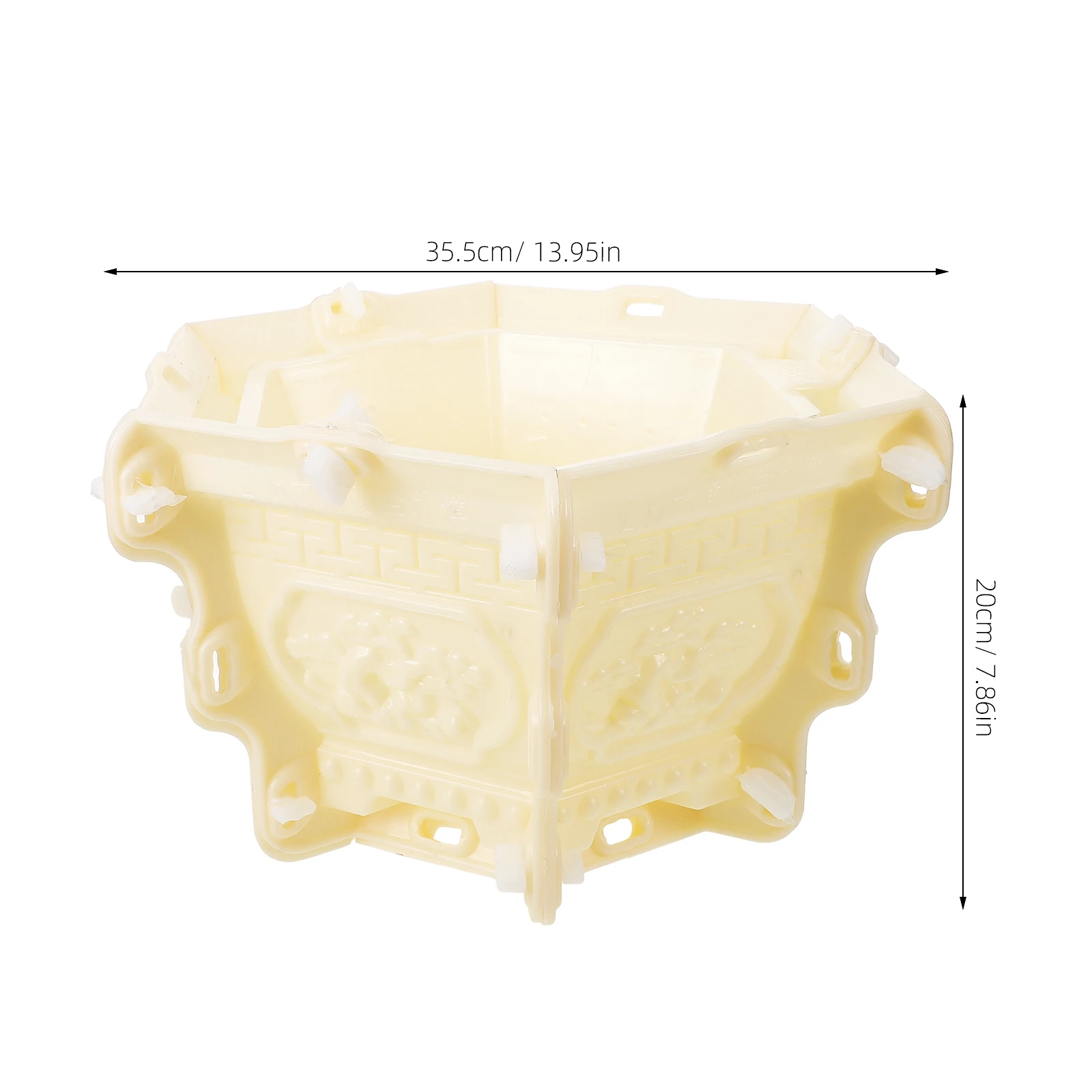 

Flower Ball Mold ABS Plastic Diy Fence Decor Balcony Guardrail Forming Garden Decoration Stone Crafts Accessory for Edging