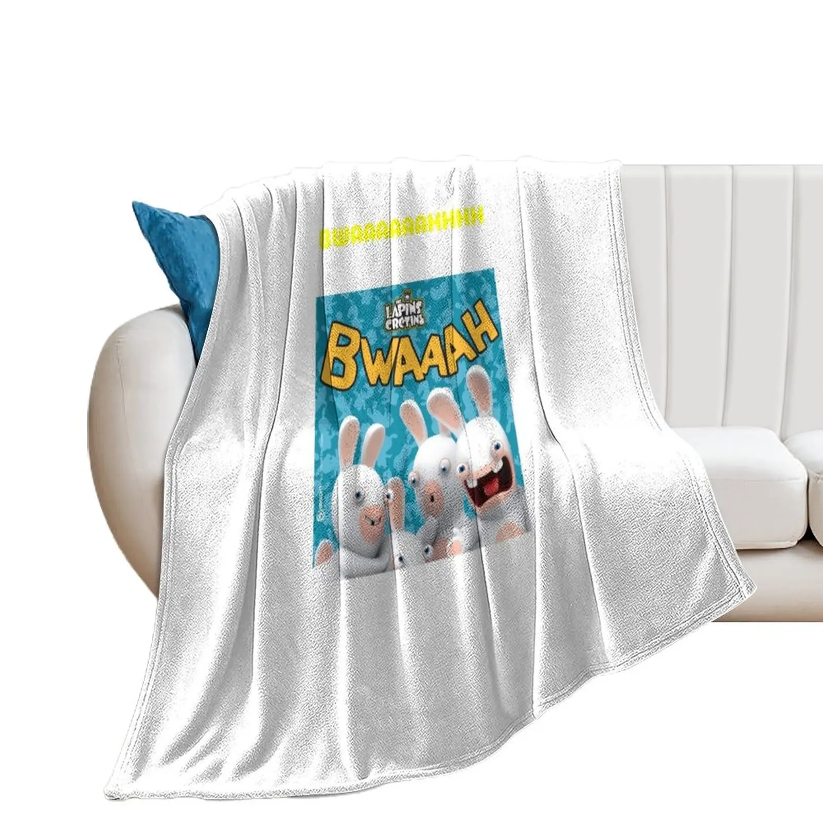 The lapins cretins Throw Blanket valentine gift ideas Summer Blankets