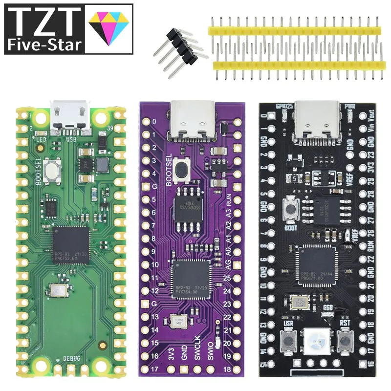 For Raspberry Pi Pico Board RP2040 Dual-Core 264KB ARM Low-Power Microcomputers High-Performance Cortex-M0+ Processor