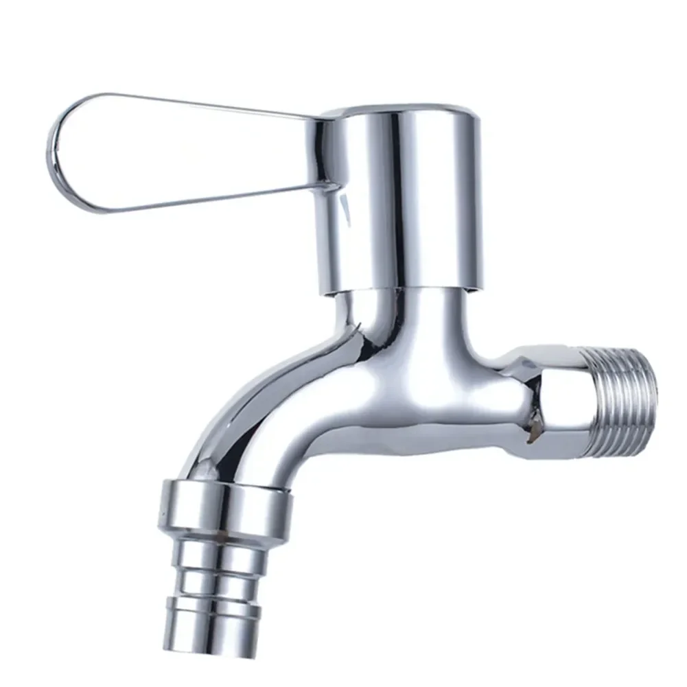1PCS Faucet Faucets 4-point Water Inlet Copper Alloy Fixtures Home Improvement Outdoor Plumbing Universal