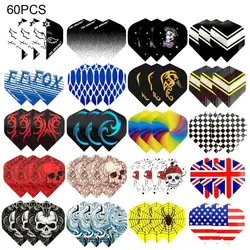 Fox Smiling Dart Flights Set Multiple Styles Colorful PET Darts Flights Professional Dart Accessories