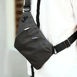 Men Crossbody Sling Bag Adjustable Strap Thin Lightweight Soulder Bag Gifts n Teens Cross Body