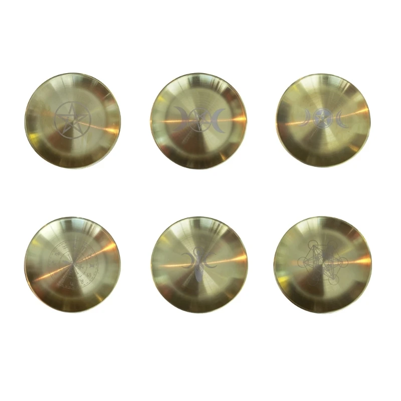 

Астрологический подсвечник с пентаграммой, стол, алтарная тарелка, плитка для свечей, гадание, аксессуары для Викки, подсвечник,