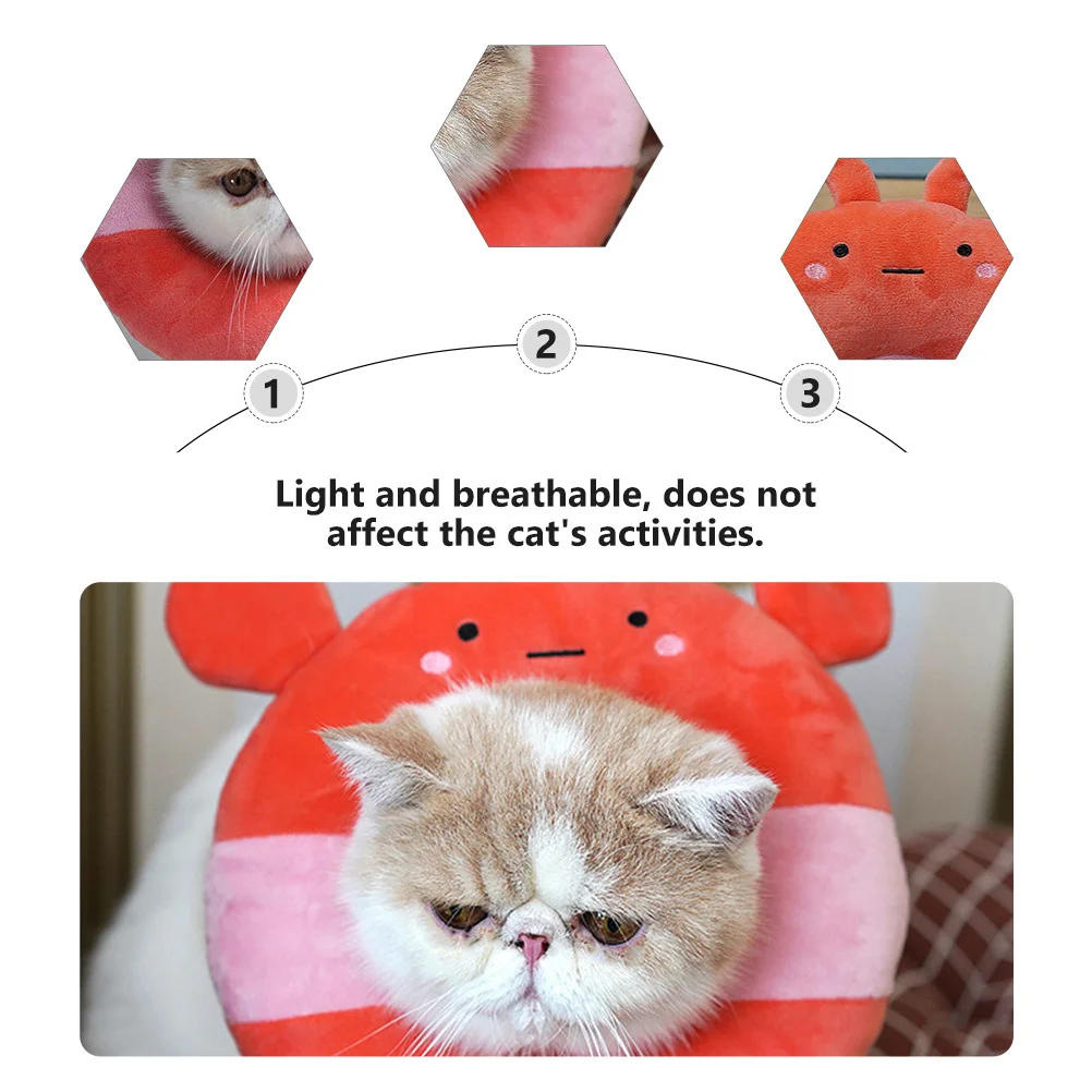 

1Pcs High-Quality Cat Recovery Collar Unique Cartoon Modeling Safe Comfortable Lightweight Pet Protective Supply