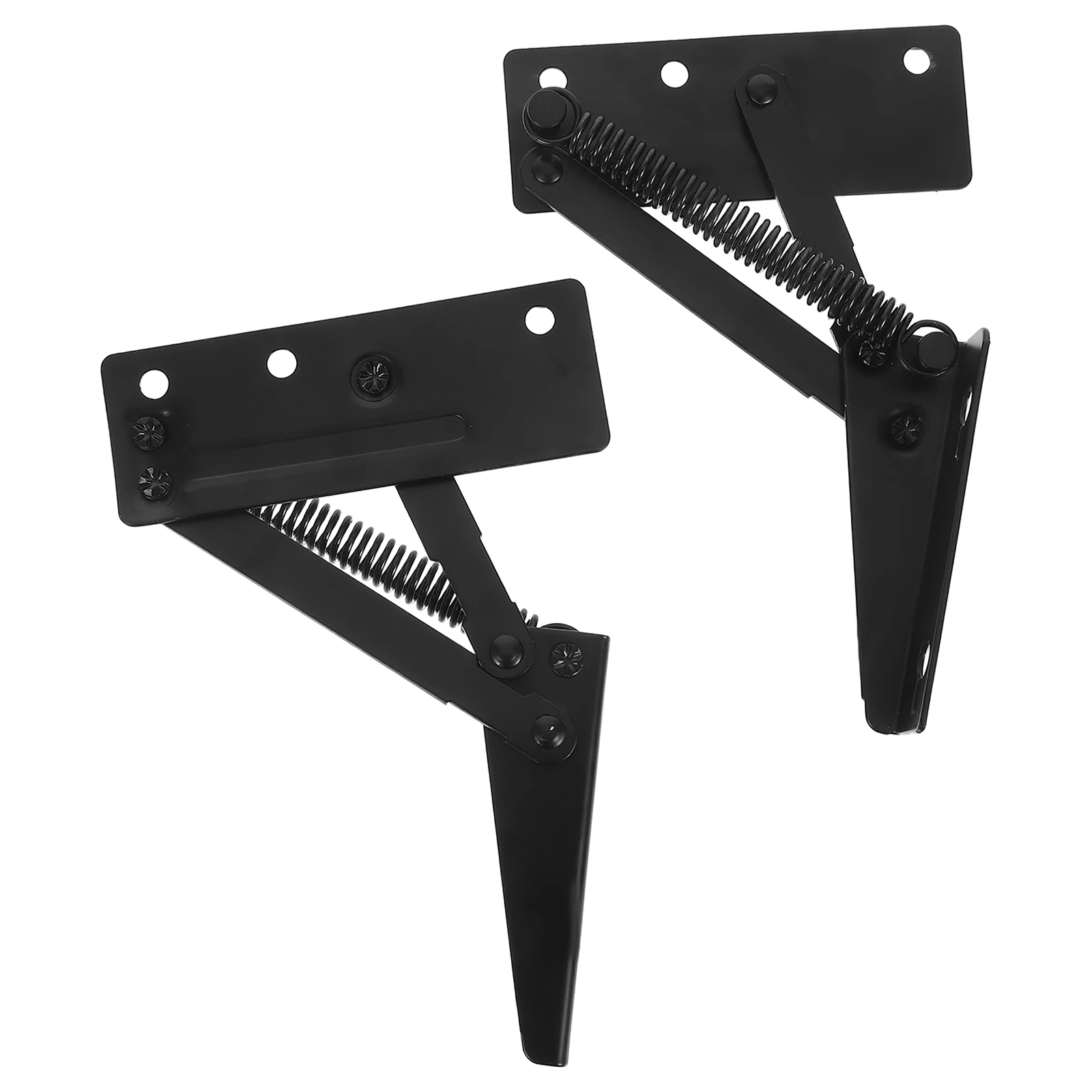 

2pcs Sofa Sofa Hinges Hinges Foldable Bracket Hardware Black Accessories Cabinet Door Wardrobe