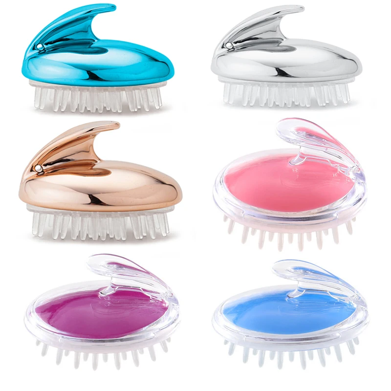 سيليكون رئيس الجسم فروة الرأس تدليك فرشاة سيليكون الشامبو فرشاة الشعر غسل مشط دش فرشاة حمام سبا تدليك فرشاة فرشاة الشعر