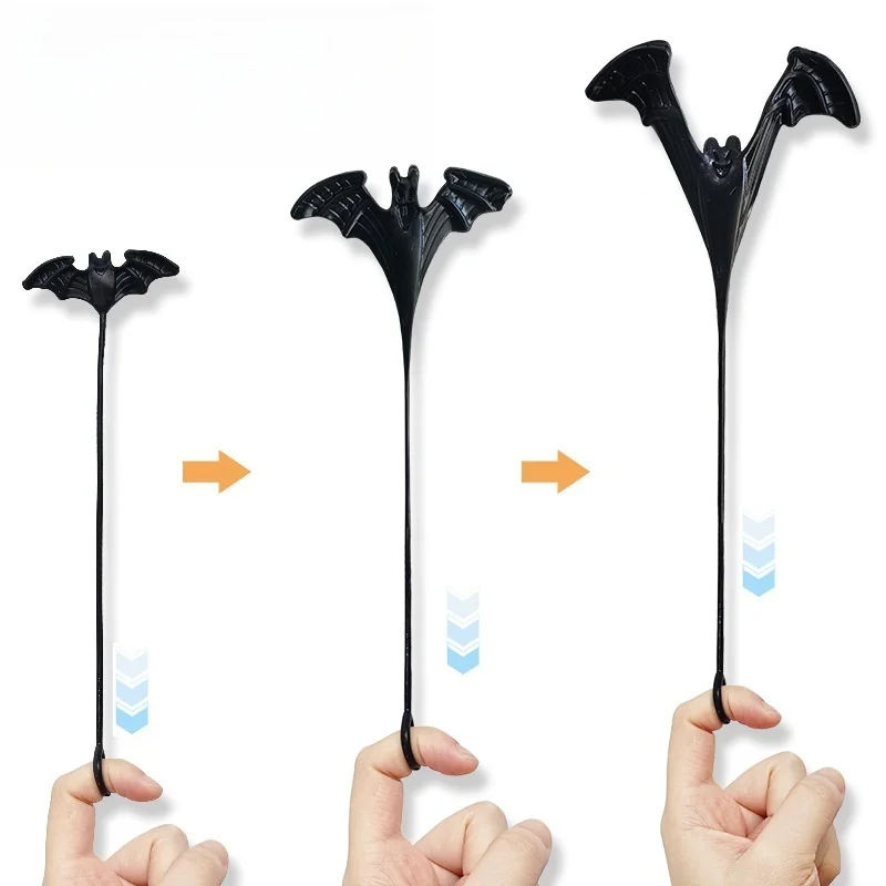 12Pcs Lustige Elastische Fledermaus Klebrige Spielzeug Wand Kletterer Für Kinder Geburtstag Party Favors Goodie Bag Halloween Party Geschenke Pinata füllstoffe – Detail 2