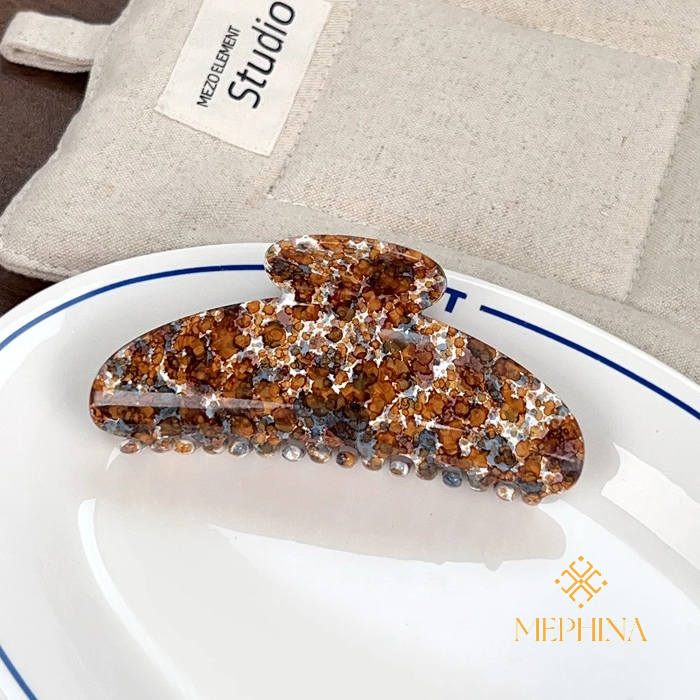 MEPHINA Starry Hair Claw Clips Elegant Hair Claws Marbling Hair Claw Versatile Hair Clip Classy Hair Claws Accessories for Women