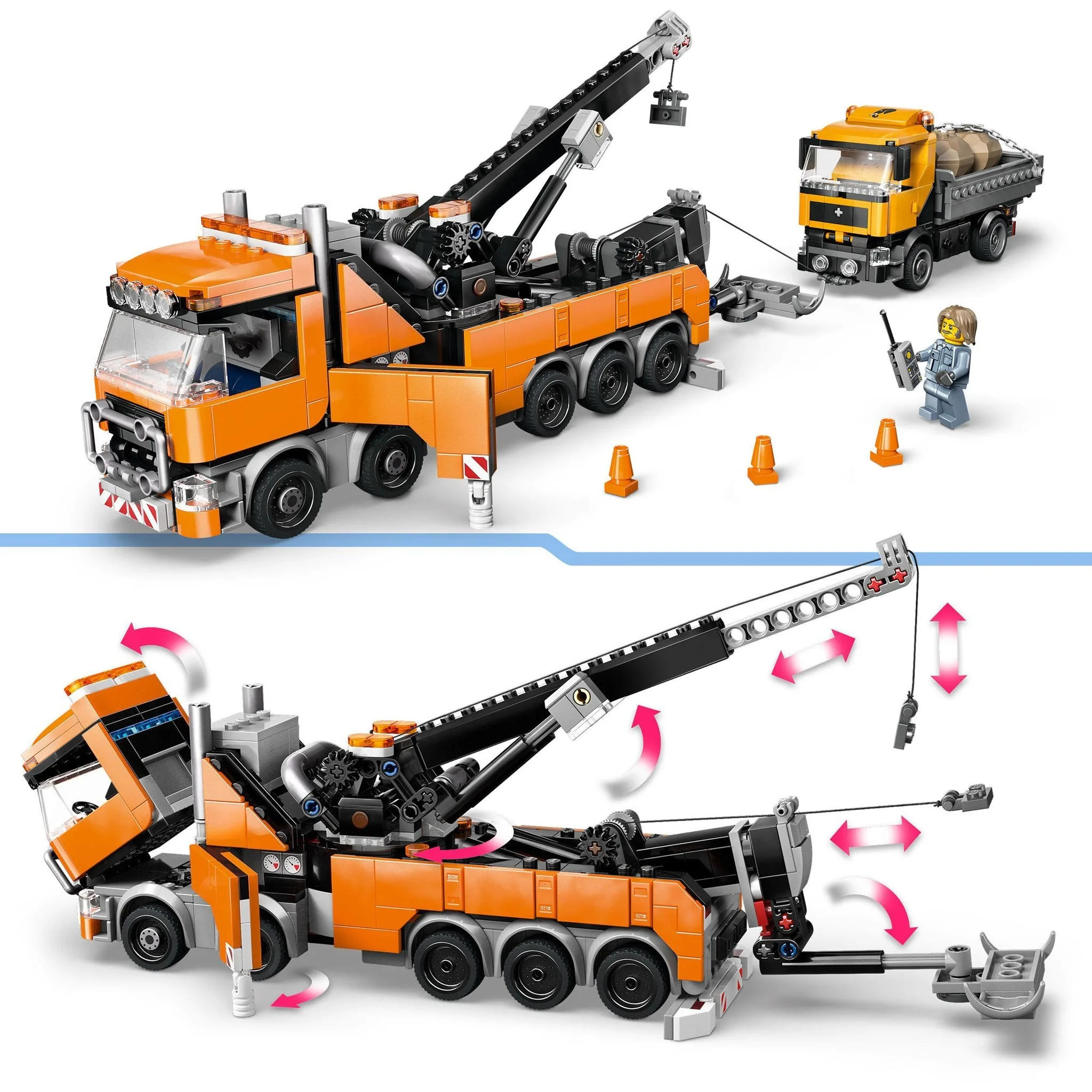 793 novos produtos (em estoque) Trailer City Rescue 60467 adequado para adultos e crianças presentes de aniversário de Natal brinquedos de quebra-cabeça