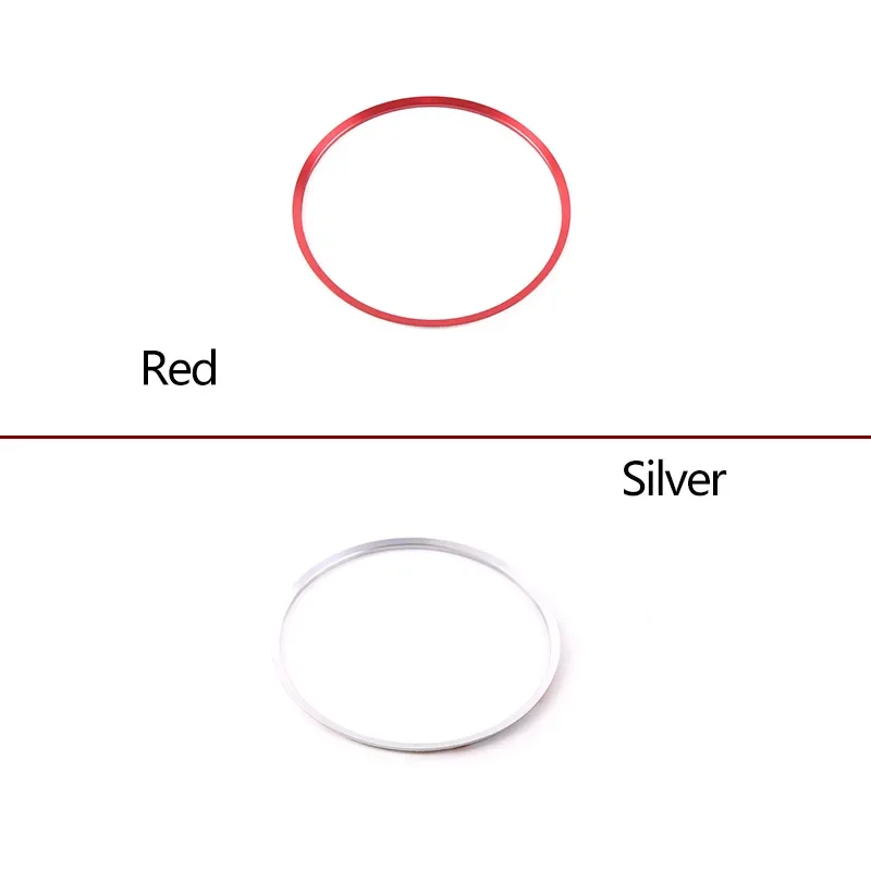 For 2007-2021Toyota FJ Cruiser Aluminum Alloy Red/Silver Car Styling Steering Wheel Center Ring Sticker Car Interior Accessories