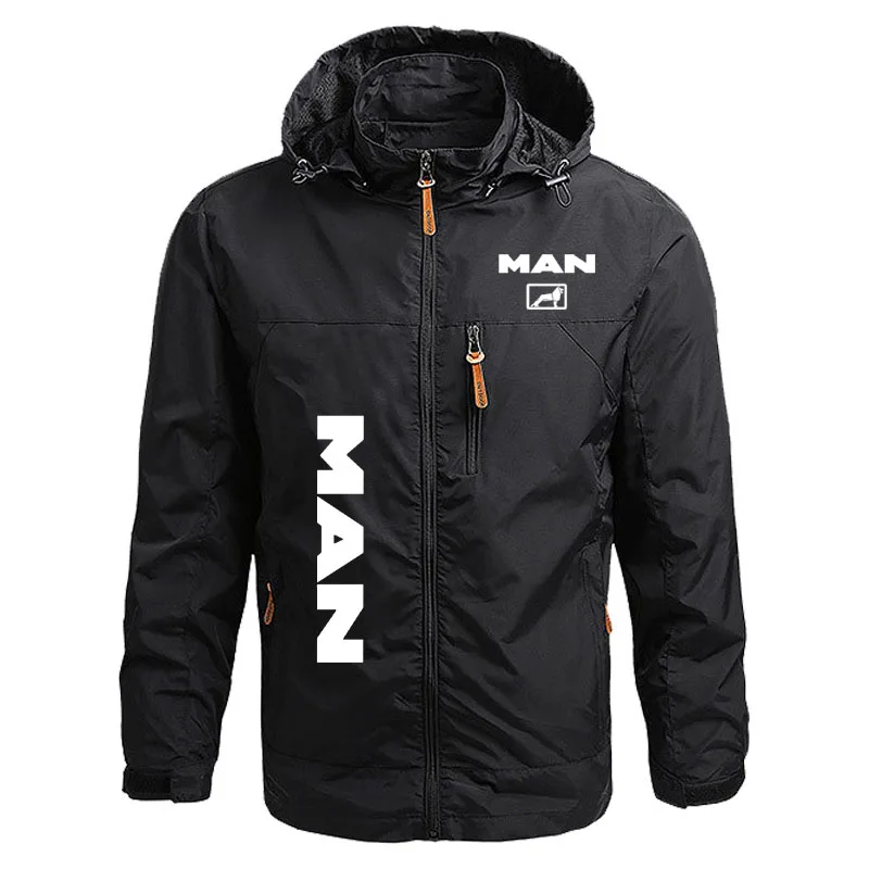 Spring Autumn fashion men\'s jacket truck MAN logo printed Military Harajuku style men\'s coat windproof solid color men\'s jacket