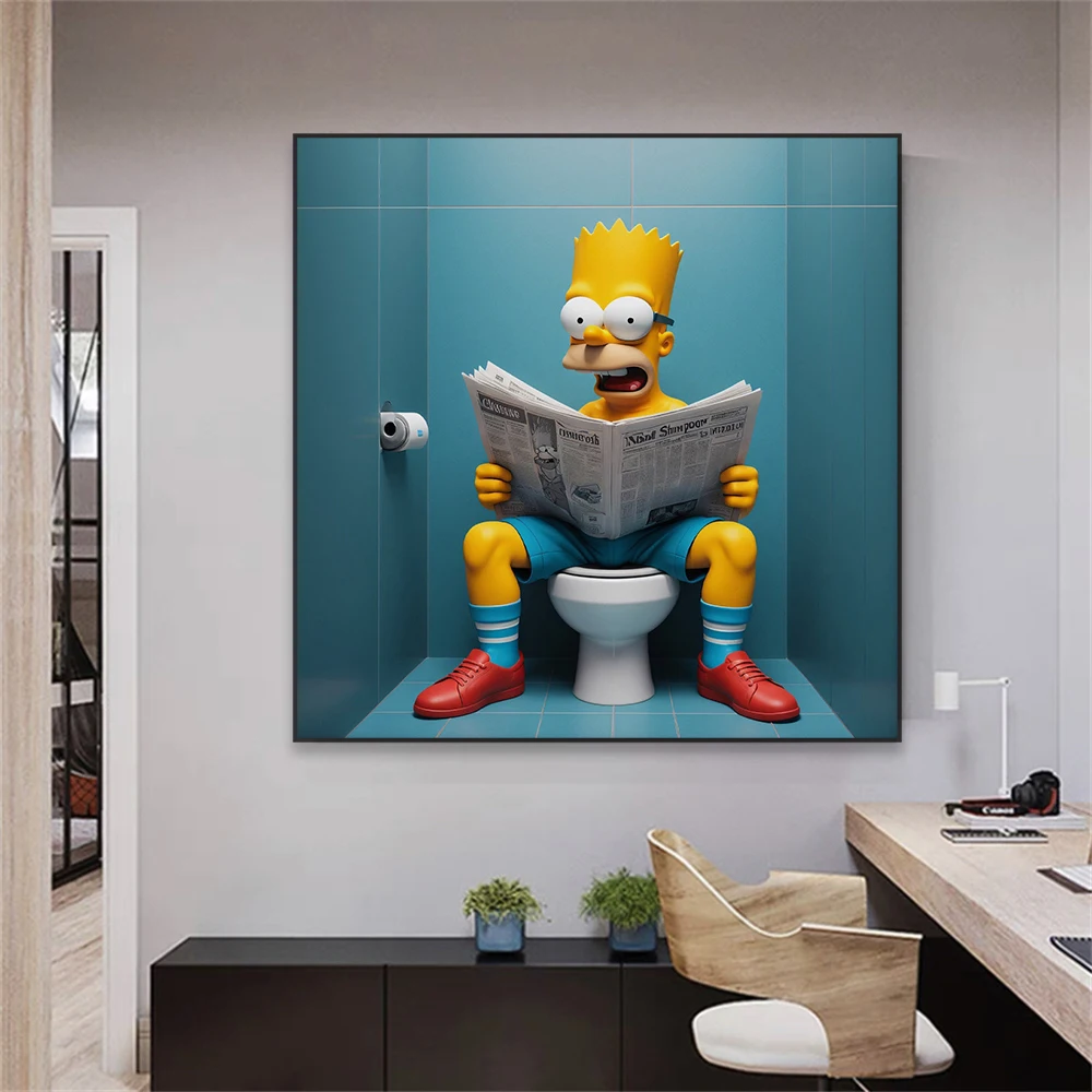 Poster Simple Disney The Simpsons Une Décoration Murale Idéale pour un Intérieur Fun et Élégant