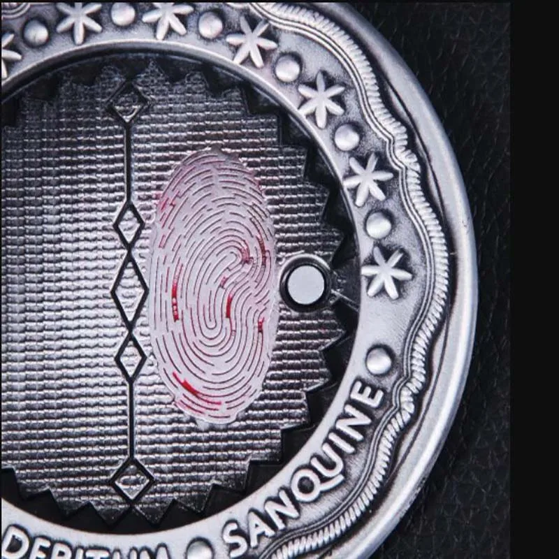 Porte-clés crâne de pièce de monnaie John Wick, marqueur de serment de sang, peut ouvrir les aimants, attirer magnétiquement des pièces de monnaie, accessoires de Collection de Simulation