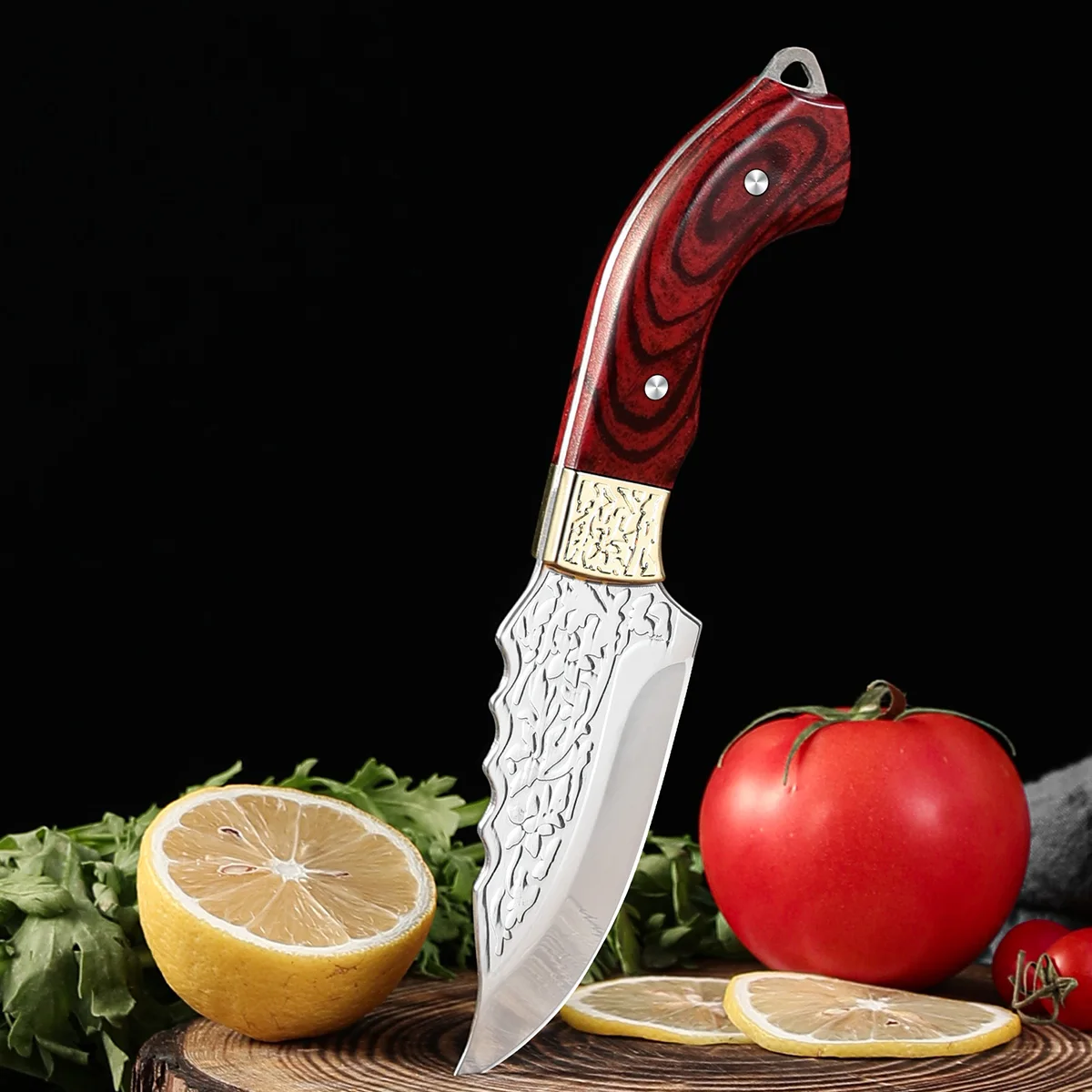 الفولاذ المقاوم للصدأ نزع العظم السكاكين اليدوية مزورة سكين الفاكهة سكين تقطيع اللحوم الساطور الشيف سكين الجزار أدوات الطبخ الأسماك #3