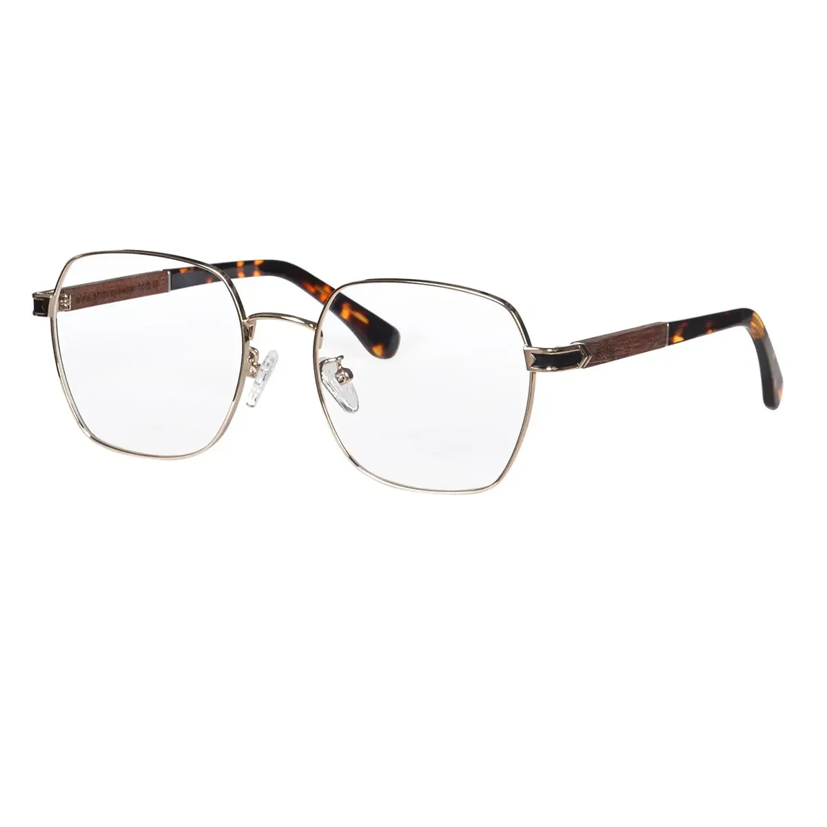 

SHINU brand wooden frame glasses mens glasses stylish designer eyeglasses top quality metal frame wooden temples flex hinge