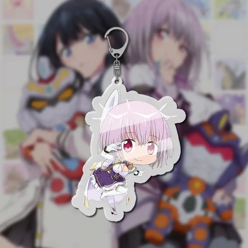 SSSS Gridman Takarada Rikka Shinjou Akane Acrylic Key Chain Keyring Strap Figure Hanging Accessories Keychain