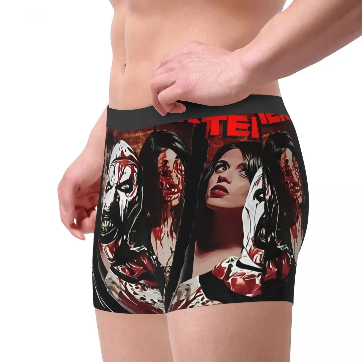 Men Boxer Shorts Panties Terrifier Clown Chilling Film Breathable Underwear Male Sexy Underpants