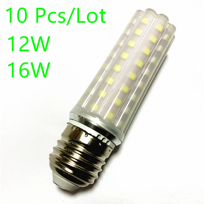 10 Pcs/Lot 12W 16W 220V/AC Light Bulb E14 E27 LED Double Color Lamp SMD  Corn Bulb Light Bulb Corn Light chandelier  warm white