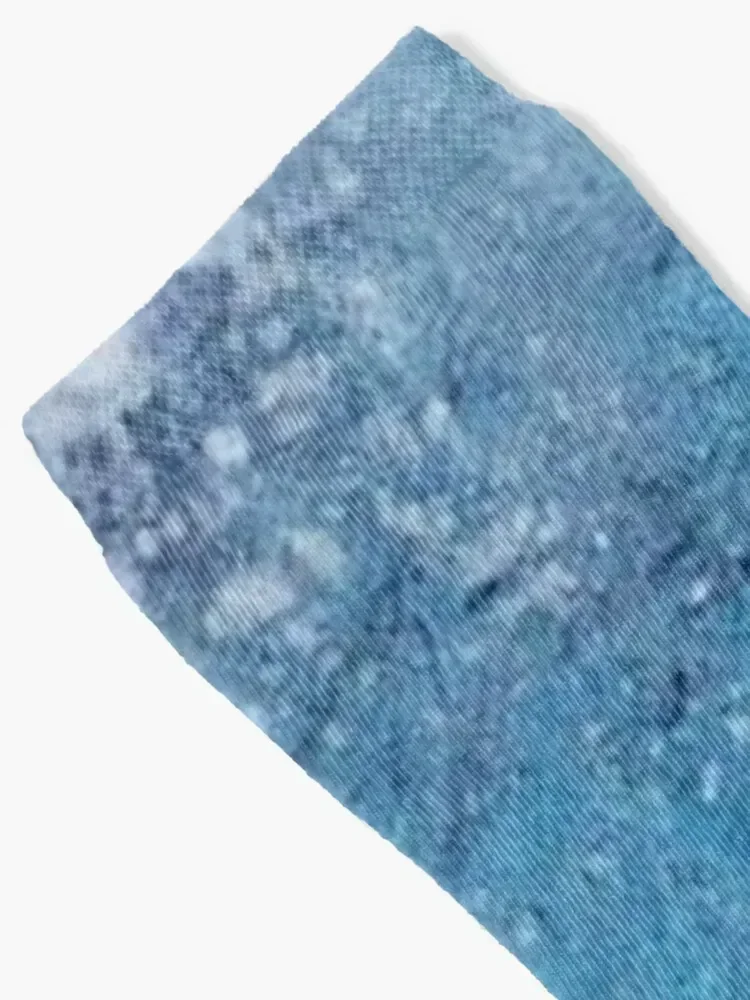 Blue Clashing Waves Socks christmas stocking with print aesthetic Hiking boots Socks For Man Women's