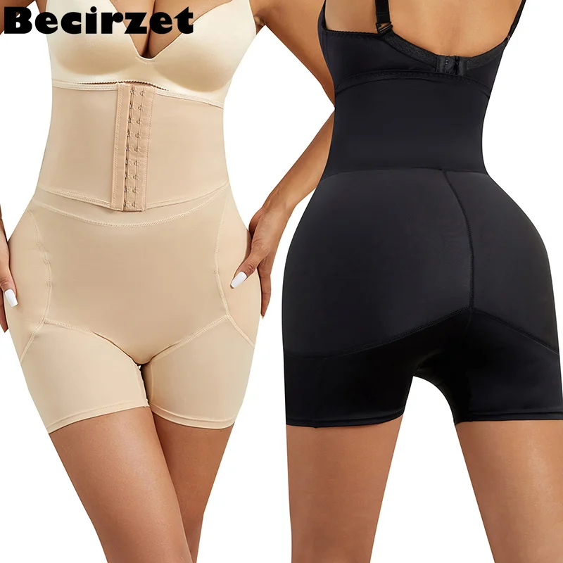 Women Pants High Waist Trainer Colombian Girdles Reducing And Shaper Hip Pads Shapewear Fake Asses Slimming Underwear