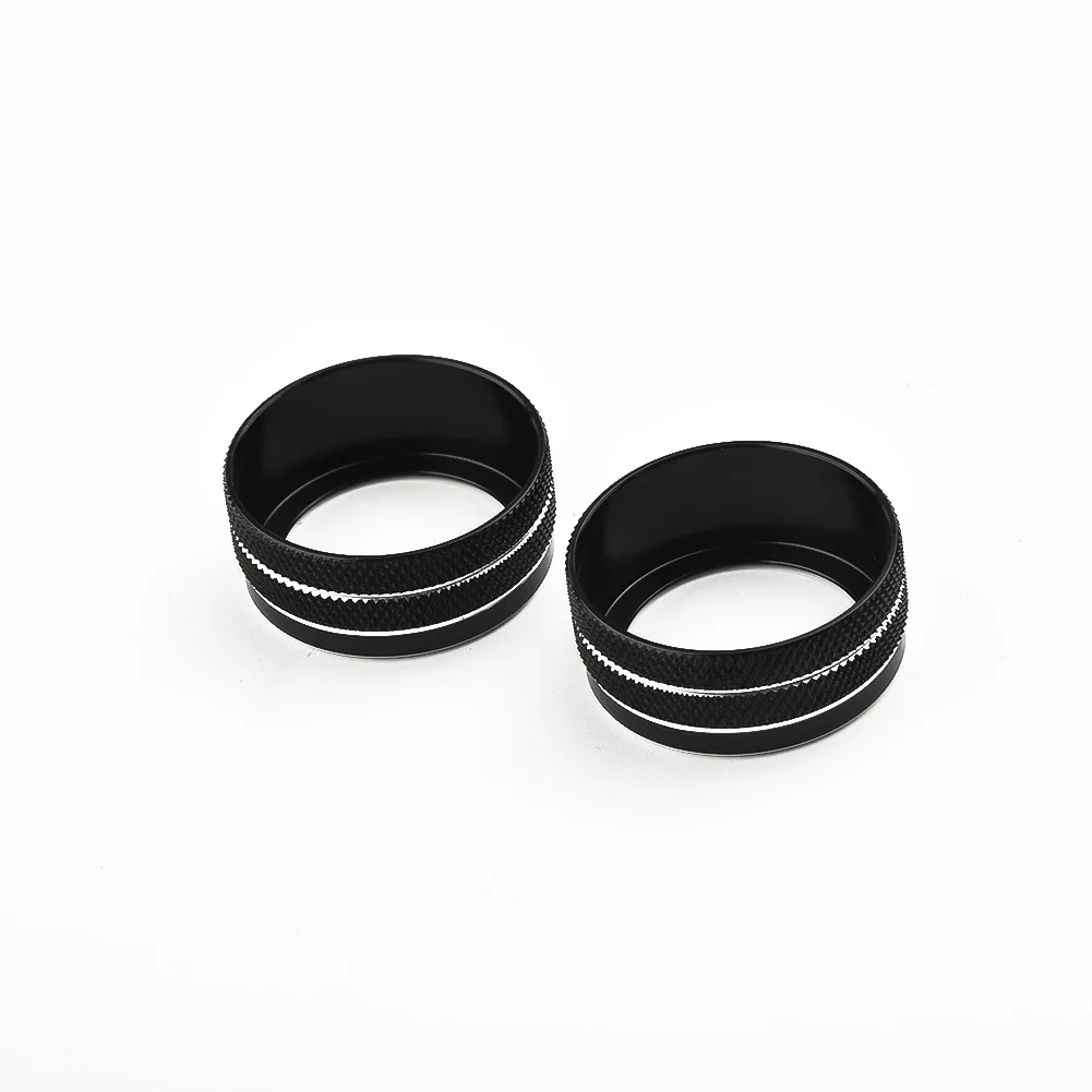 For Toyota Corolla 2019-2021 Black Aluminum Middle Console AC Knob Cover Trim New Easy To Use Strict QC Test For