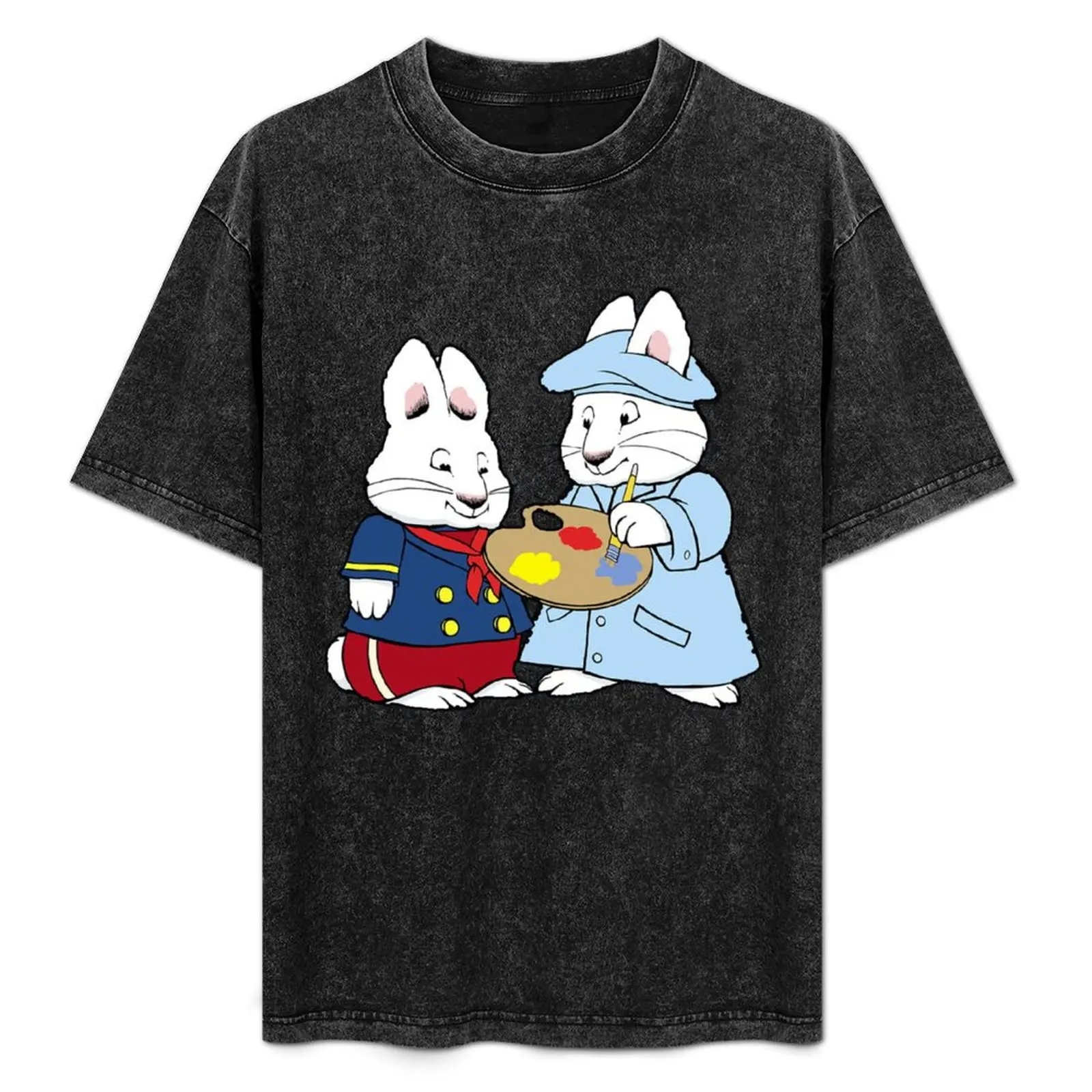 Max and ruby bunny artists T-Shirt summer top anime figures customizeds blue archive luxury clothes men