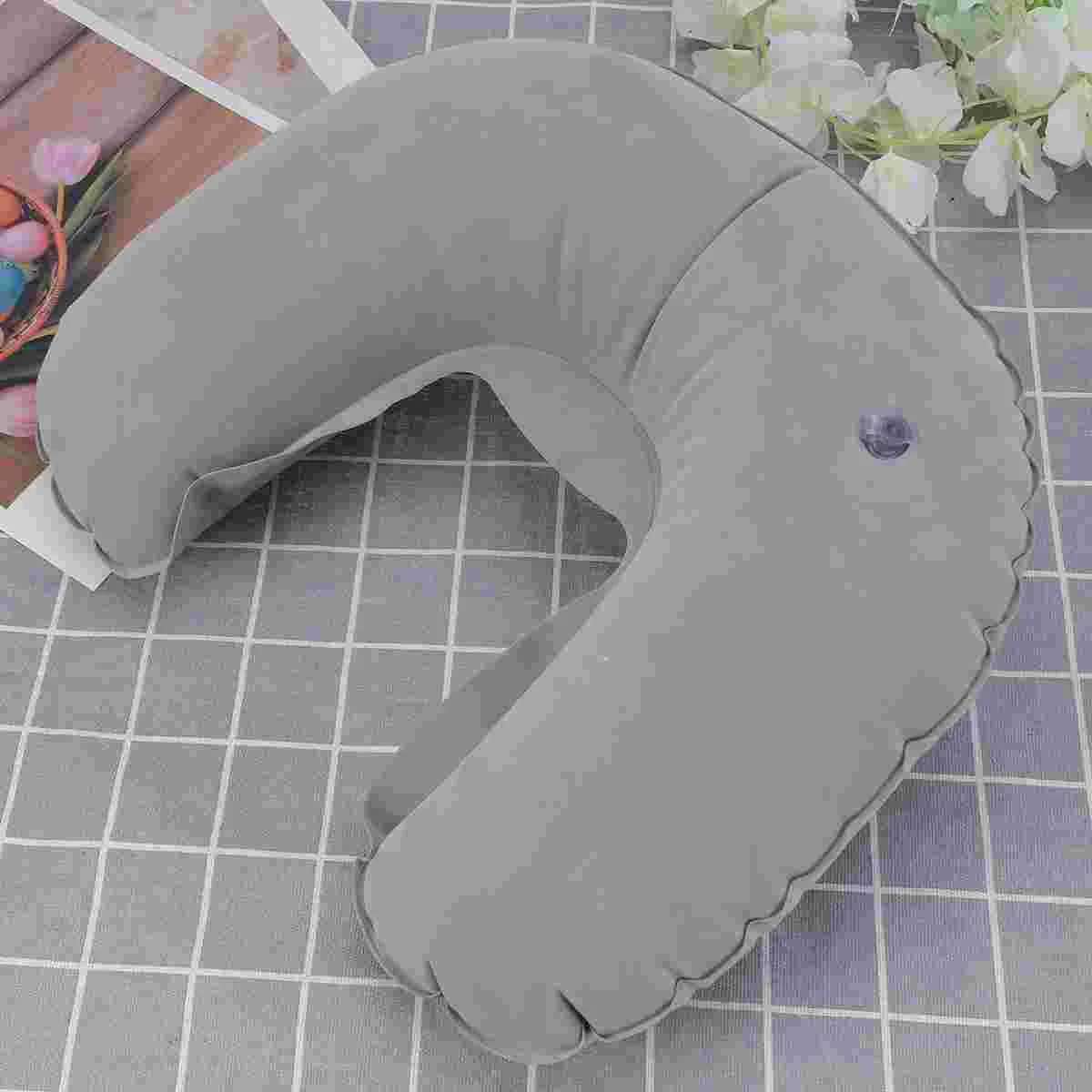 Adjustable Air Pressure Pillow U-shape Outdoor Inflatable Ergonomic Sleeping Travel U-shaped Lightweight