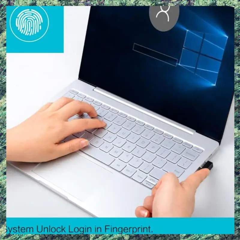 เครื่องอ่านลายนิ้วมือ Windows SCLS สําหรับ Win10/11, Type C/USB C, 360 °   สัมผัสไบโอเมตริกซ์ ลงชื่อเข้าอย่างรวดเร็วปลอดภัยพร้อมเอกสารเข้ารหัส Dura