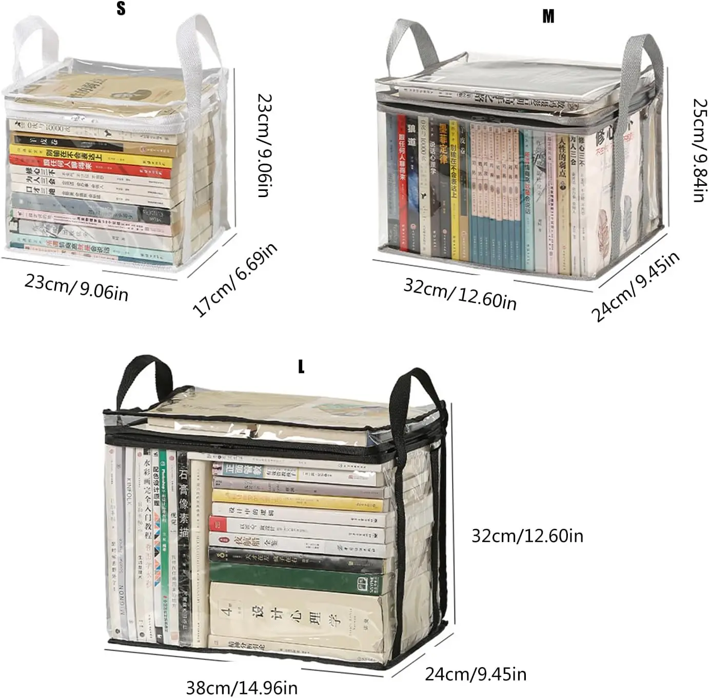 صندوق تخزين قابل للطي، منظم كتب وألعاب مقاوم للماء، حقيبة تخزين ملابس شفافة للاستخدام المنزلي #6