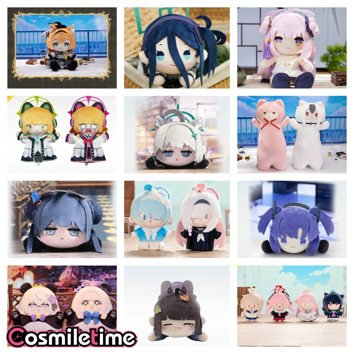 Character Shimoe Koharu 25CM Soft Stuffed Plush Doll Double Sided Printed Collectible Figure Cartoon Hand Puppet Ornament YZ