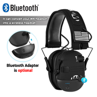 Electronic Shooting Earmuffs Ear Protection Sound Pickup Anti-noise Headphone for Gun Range with Bluetooth adapter(Optional)