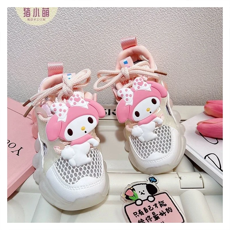 

Girly Heart Kawaii Anime Sanrio My Melody Sports Sandals Shoes Cute Cartoon Summer Breathable Sneakers Toys for Children