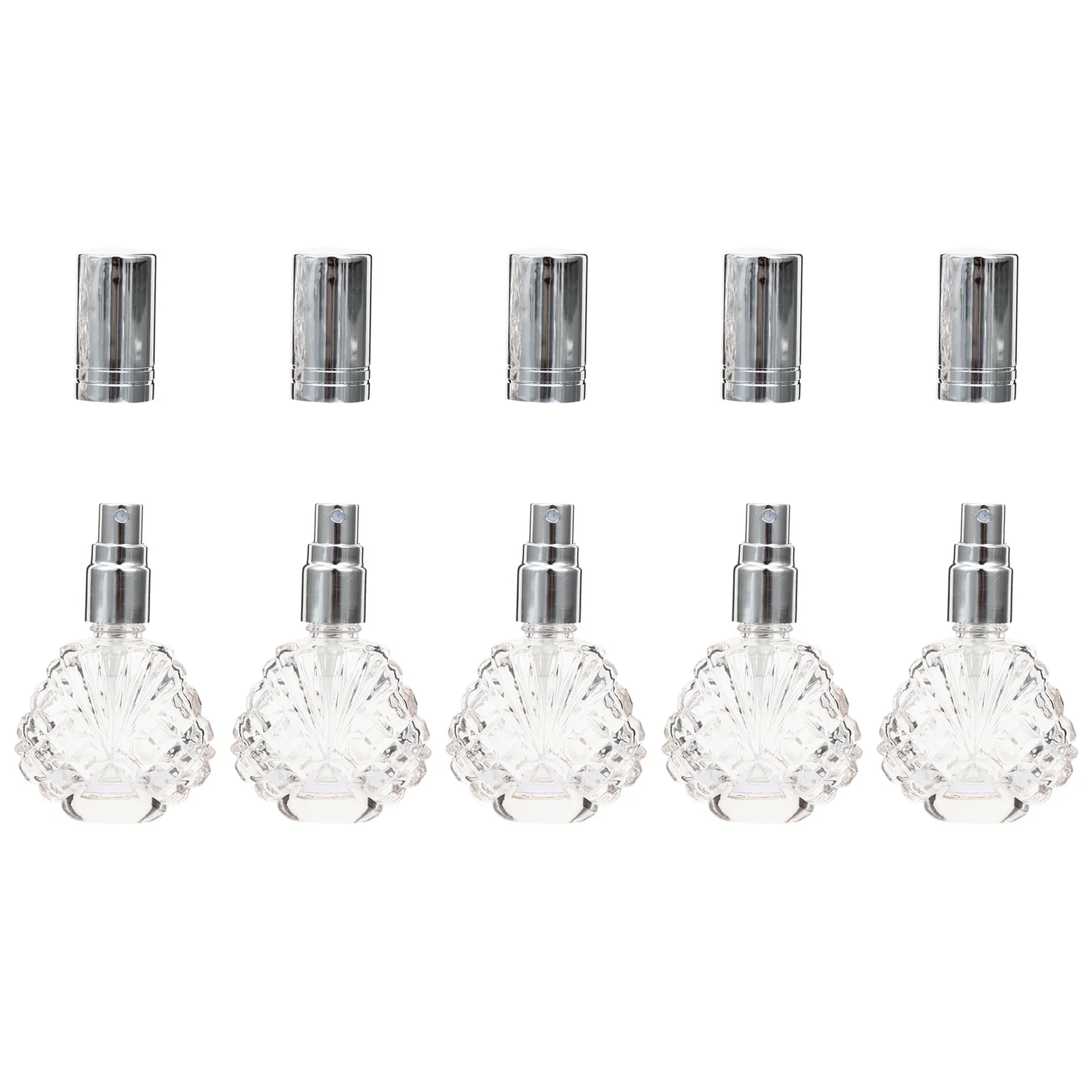 

5Pcs Spray Perfume Bottles Refillable Glass Bottles Durable Lightweight Essential Oil Containers for Living Room Bedroom