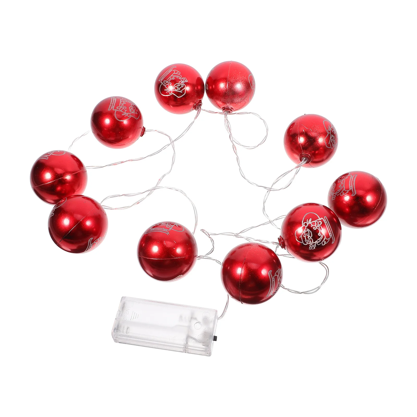 الملونة 1.5 متر 10 LED غلوب سلسلة أضواء بالطاقة الكرة الجنية أضواء لحديقة حفلة عيد الميلاد الديكور #5