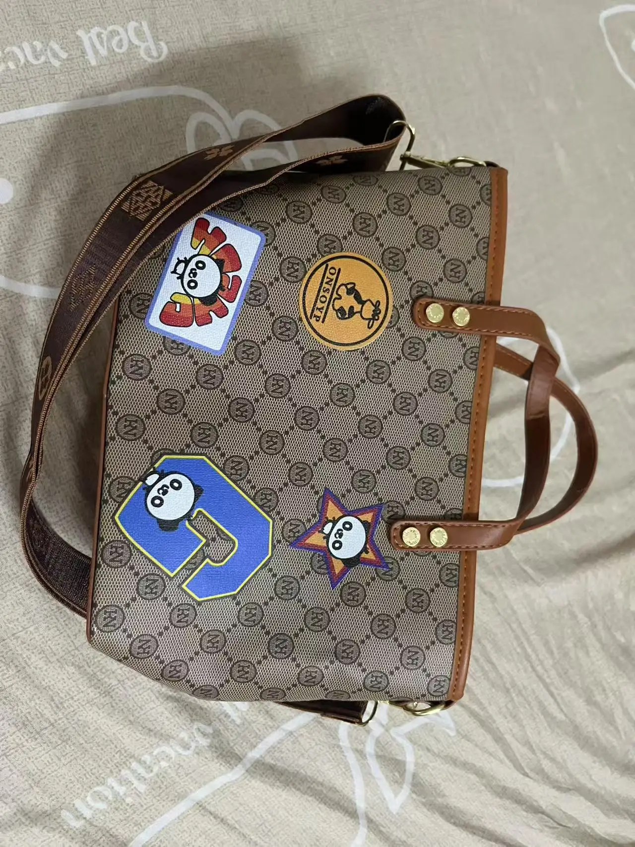 

Inodite mouse fashion sense of luxury large-capacity bag 25 new cute cat small pattern hand-held crossbody bag