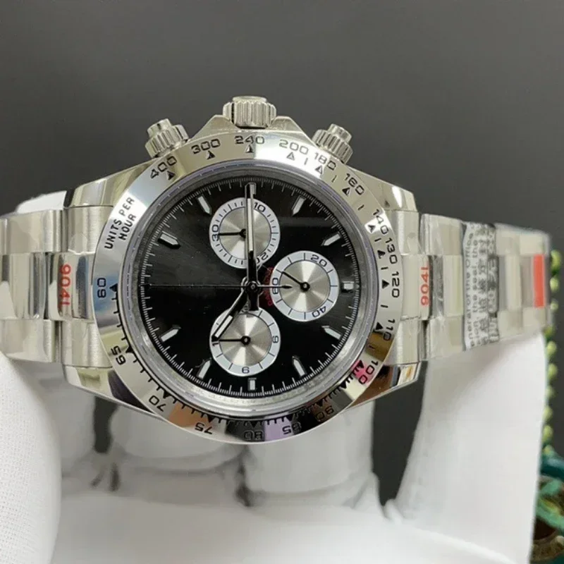 2023 neue Sport Chronograph Top Marke Luxus Edelstahl Mechanische Uhr Für Männer Automatische Datum Saphirglas