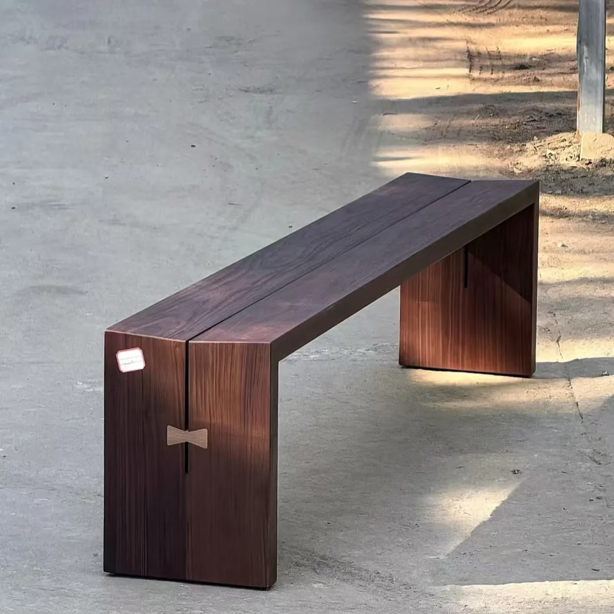American black walnut bench Internet celebrity dining chair bench Solid wood shoe changing dining table Ash log strip