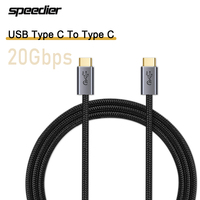 USB Type C To Type C Cable for Macbook PD 100W 5A USB 3.2 20Gbps ThunderBolt3 QC4.0 3.0 USB-C Cable Cord for Samsung Xiaomi 2/3m