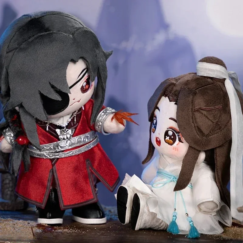 

20cm Official Anime Tian Guan Ci Fu Xie Lian Hua Cheng Cosplay Plush Stuffed Pillow Change Suit Costume Movable Action Gift