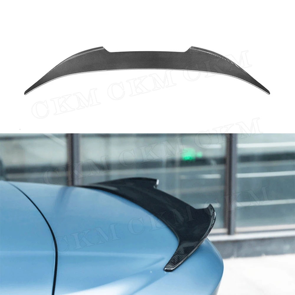 Dry Carbon Fiber Material Rear Trunk Lip Spoiler FRP Lip Wings For BMW 8 Series G14 F91 M8 Cabriolet 2 Door 2020 UP