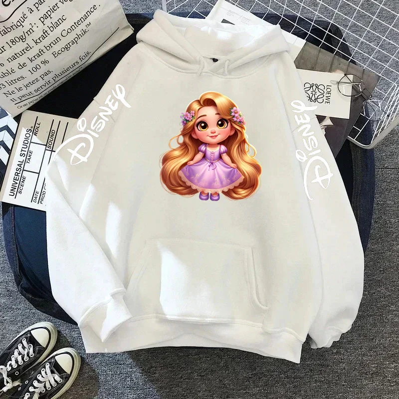 Sudadera con capucha de princesa Moana de Disney para mujer, ropa Y2k, sudaderas con capucha para mujer, ropa Kawaii de manga larga