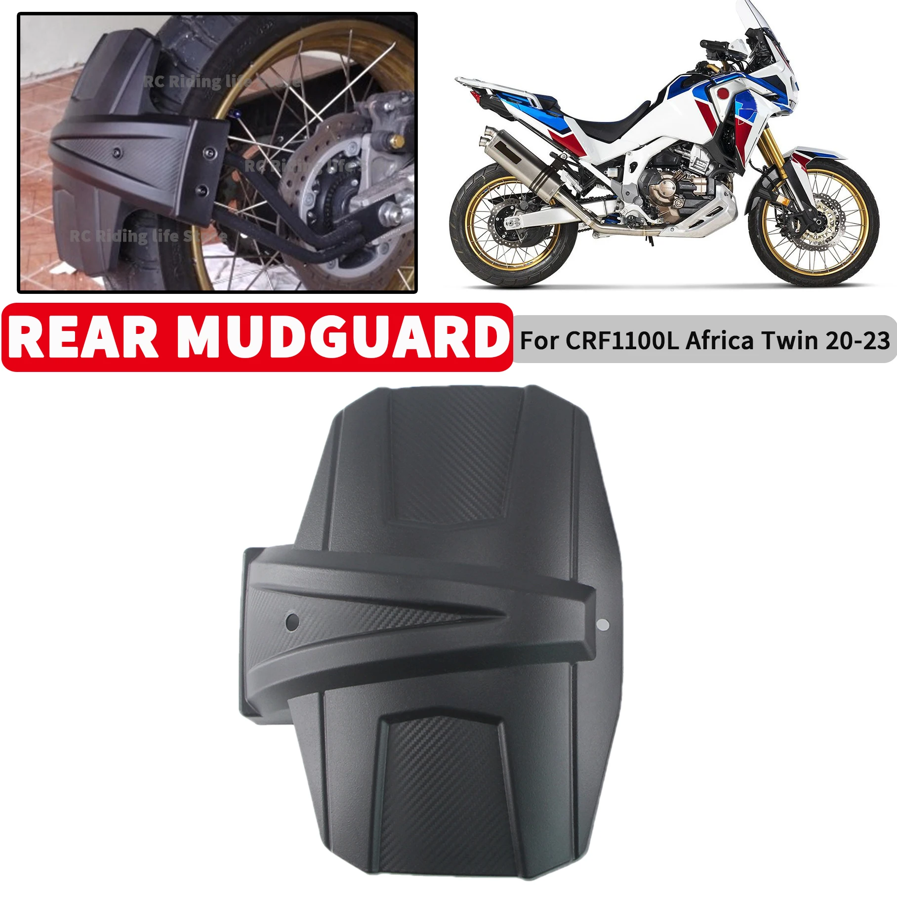 

CRF 1100L Motorcycle Rear Fender Wheel Hugger Mudguard Splash Guard Protective Cover For Honda CRF1100L Africa Twin 2020-2023