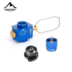 Widesea Camping Stove Propane Refill Adapter Gas Burner Gas Filling Butane Cylinder Tank LPG Saver Camping Equipment