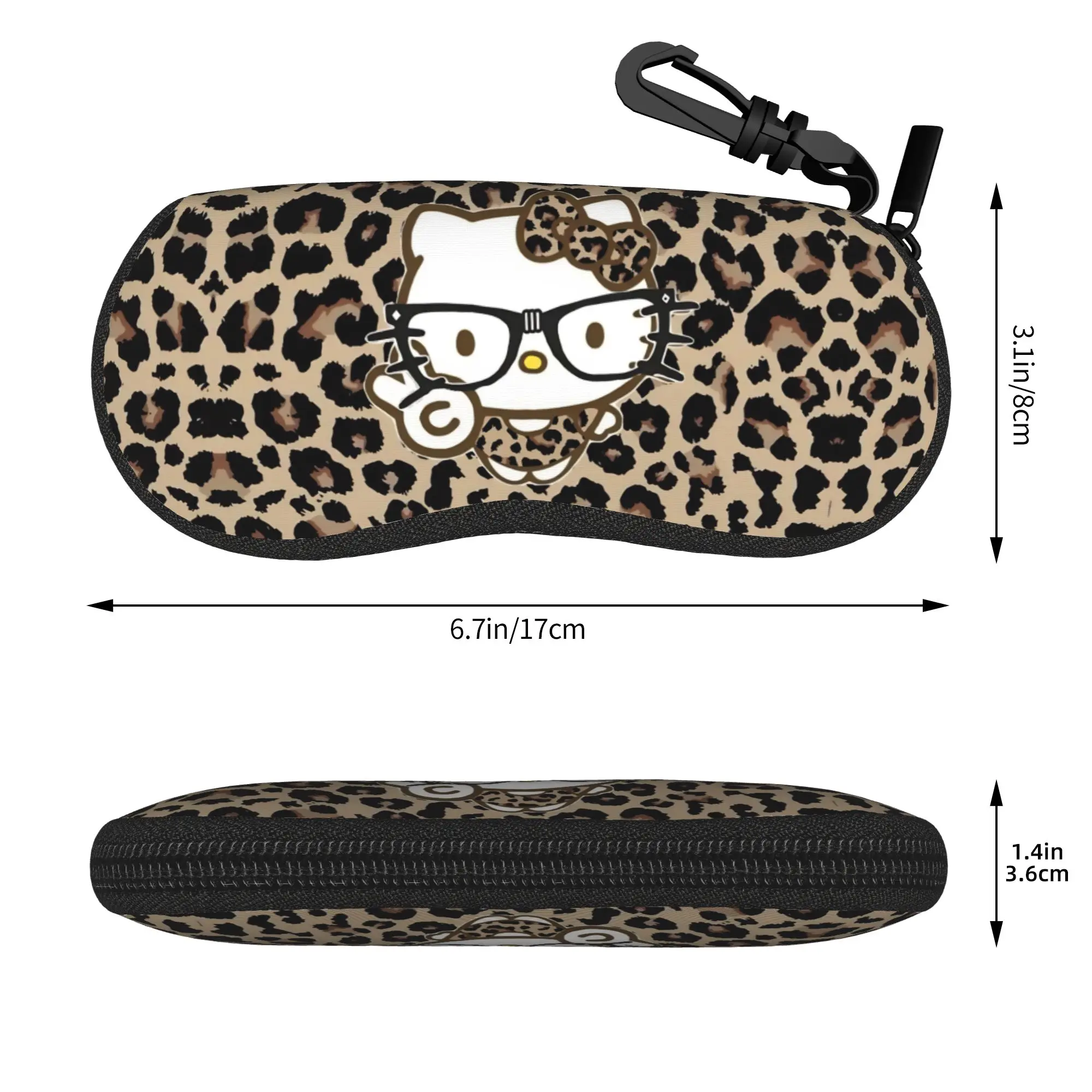 Hellokittys Leopard Glasses Case Men Women Protective Box  Sunglasses Box Ultra Eyewear Container - view 3