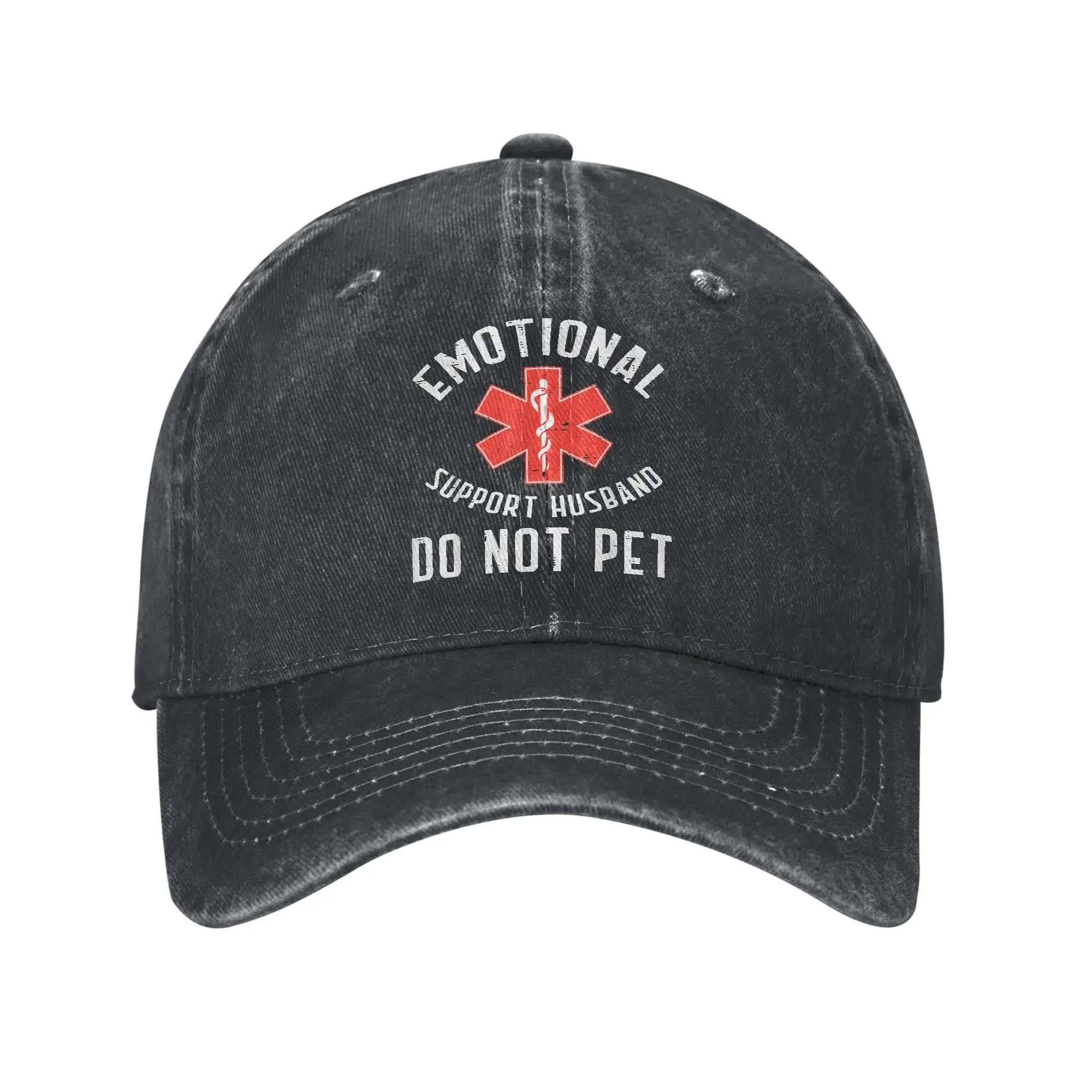 Sun Couple Women Fashion Design Baseball Caps Emotional Support Husband Do Not Pet Funny Fathers Day Baseball Cap