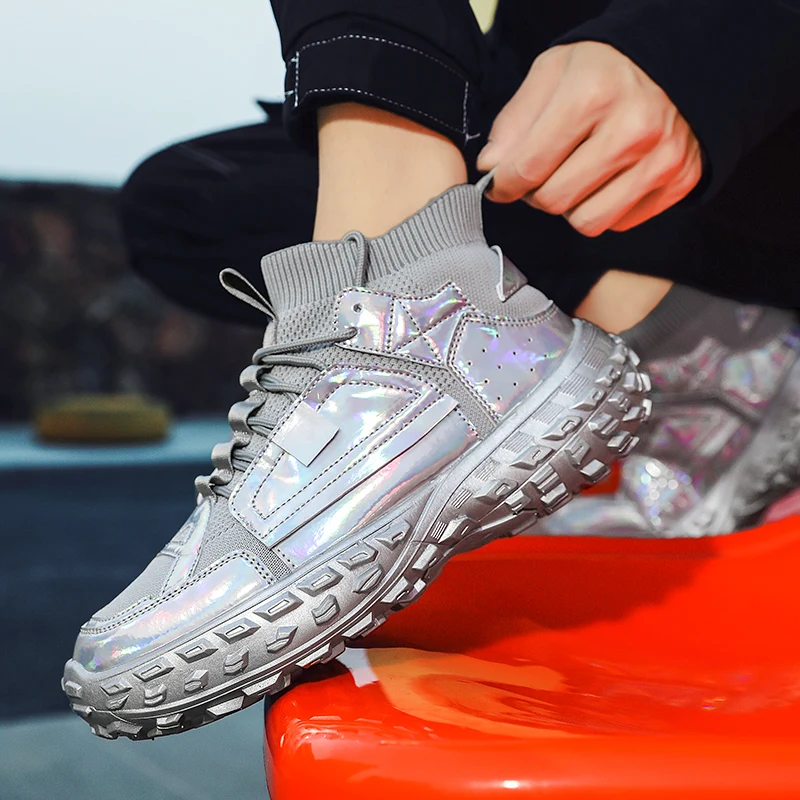 

Men's Shoes 2025 New Autumn Trendy Brand Torre Men's Thick Sole Increased Casual Flow Reflective Sports Running Trendy Shoes