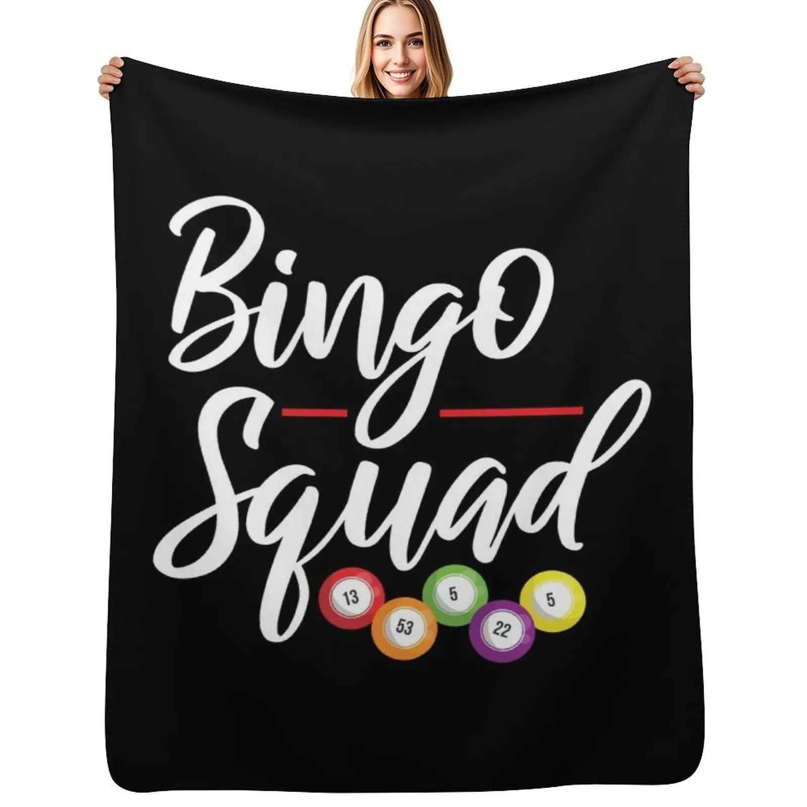 

Funny Bingo Squad Throw Blanket christmas decoration Blankets Sofas Of Decoration Picnic Softest Blankets