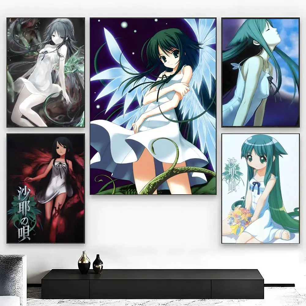 Horror Manga S-Saya No Uta Poster High Quality Bedroom Living Room Aesthetic Wall Decoration Painting Stickers Gift