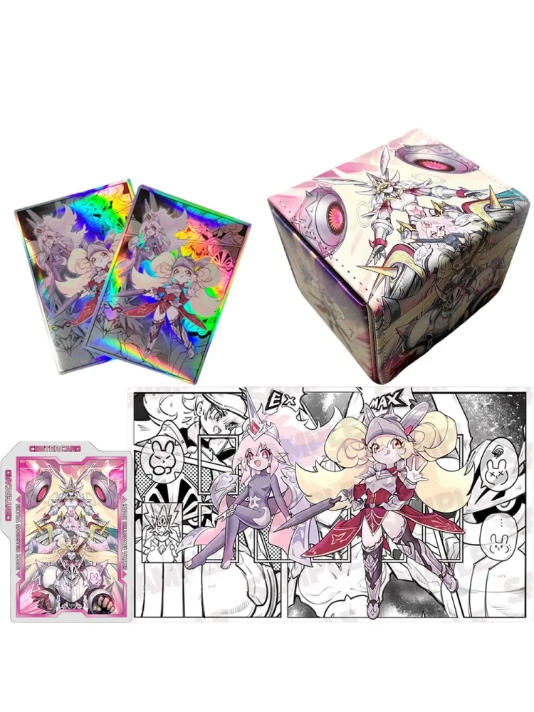 Yu-Gi-Oh Cards Sleeve Card Box Dragunity Primus Pilus Anime Game Characters Card Mat Colorful Diy Toy Cards Protective Cover