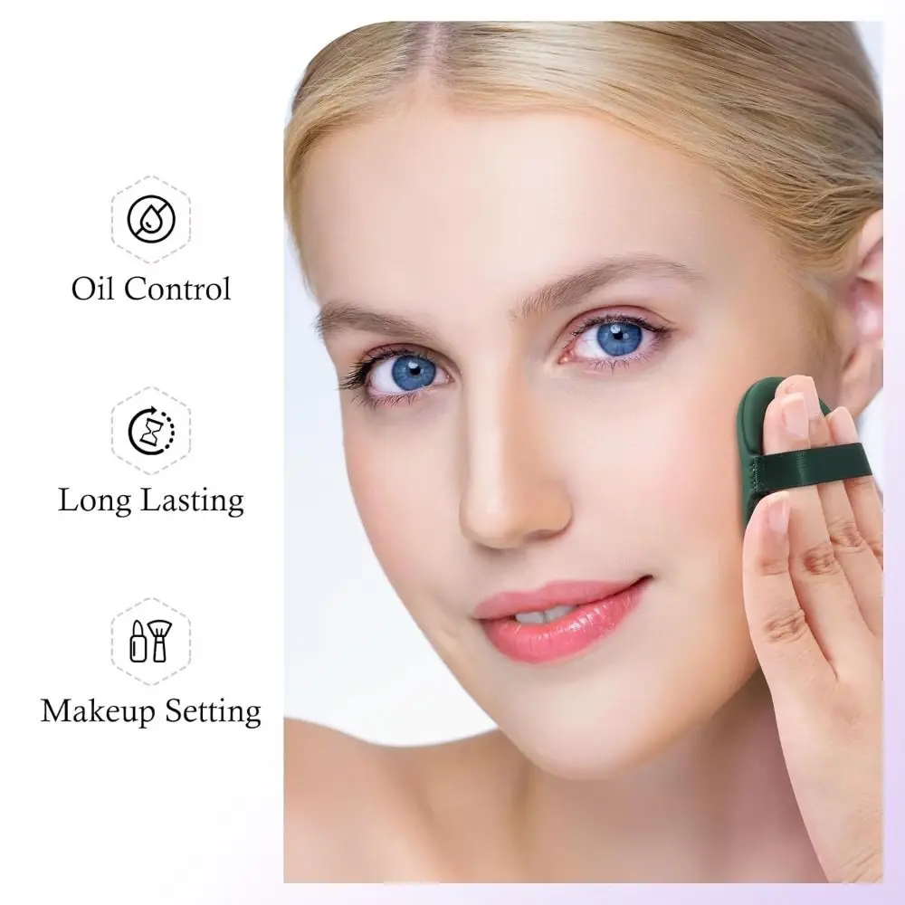 

Lavender Pressed Setting Powder with Powder Puff Waterproof Oil Control Pressed Powder All Skin Type Smooth Jelly Pressed Powder